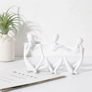 Abstract Friendship Figurine by DecorBites™ - Resin Best Friend Statue for Home Decor