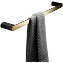 DecorBites™ Gold & Black Bathroom Set - Shelf, Towel Rack, Holder, Brush Holder & More