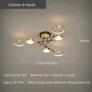 DecorBites™ Gold Frame LED Ceiling Lamp - Remote Control Dimmable Chandelier