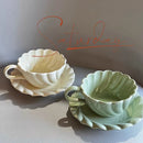 DecorBites™ Elegant Lace Ceramic Coffee Cup and Saucer Set for Home and Office