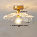DecorBites™ Glass Copper LED Ceiling Light - Simple Art Decorative Chandelier