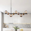 DecorBites™ 9-Light Black LED Pendant Chandelier for Modern Living Spaces