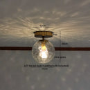 DecorBites™ Green Glass LED Ceiling Lamp for Home Living Room and Hallway Lighting
