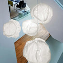 DecorBites™ Cloud White Pendant Light: Rice Paper Ball Lampshade for Kitchen Island, Restaurant & Kids Room