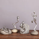 DecorBites™ Gecko Lizard Resin Candlestick: Home Decor Figurine & Candelabrum
