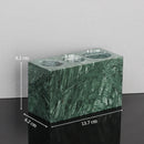 DecorBites™ Green Marble Bathroom Set: Dispenser, Dish, Holder, Tissue Box & Accessories