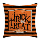 DecorBites™ Halloween Pillowcase Set - Festive Sofa Cushion Covers with Pumpkin Cat Witch Hat Print.