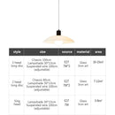 DecorBites™ LED Pendant Chandelier Modern Minimalist Living Bedroom Lighting