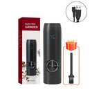 DecorBites™ Electric Salt Pepper Grinder Set USB Rechargeable Adjustable Coarseness LED Light