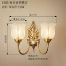 DecorBites™ Brass Wall Lamp | Retro LED for Living Room Bedroom Study Hotel Hallway