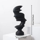 DecorBites™ Abstract Human Face Sculpture for Nordic Style Home Decor & Office Handicraft Gift