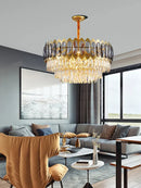 DecorBites™ Crystal Ceiling Chandelier for Modern Living Room Decor