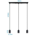 DecorBites™ Industrial Wood Pendant Chandelier for Dinning Living Room Kitchen LED Fixture