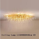 DecorBites™ Crystal LED Chandelier: Modern Light Luxury Water Drop Design for Home Decor
