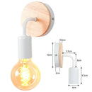 DecorBites™ Industrial LED Wall Light Retro Loft Lamps E27 Iron Lampshade Sconce