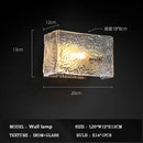 Modern gold led ripples glass cube chandelier for living room