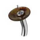 DecorBites™ Glass Rocker Handle Basin Faucet, Waterfall Mixer Taps, Chrome Finish