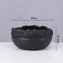 DecorBites™ Golden Edge Succulent Flower Pot Vase - Indoor Ceramic Planter Pot