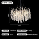 DecorBites™ Crystal Branch Chandelier: Elegant LED Ceiling Light for Living/Dining Room & Foyer