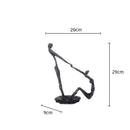 DecorBites™ Hand in Hand Dance Sculpture - Metal Abstract Figurine for Room Decoration