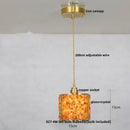 DecorBites™ Glass Crystal LED Pendant Light - Adjustable Luxury Fixture for Kitchen, Foyer, Bathroom