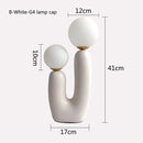 DecorBites™ Double Frosted Glass Ball Table Lamp for Bedroom & Living Room Lighting