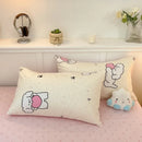 DecorBites™ Cartoon Printed Cotton Quilt Cover Set - Soft, Breathable, Colorfast Bedding