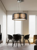 DecorBites™ Designer Fabric Ceiling Pendant Light | Luxury Round Hanging Lamp