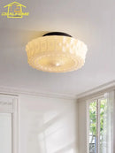 DecorBites™ Cream Glass LED Ceiling Light Retro Medieval Style Home Decor