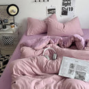 DecorBites™ Cotton Bedding Set with Comforter Cover, Sheet, and Pillowcase Set