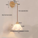 DecorBites™ Adjustable LED Wall Light Fixture with Ceramic Wood Base for Home Decor