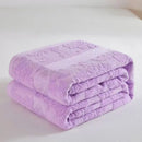 DecorBites™ Cotton Jacquard Towel Blanket for Adult Summer Air Conditioning, Sofa Cover