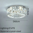 DecorBites™ Crystal Ring LED Ceiling Lamp for Modern Luxury Living