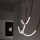DecorBites™ LED Chandelier: Modern Minimalist Design for Luxury Home Decor