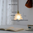 DecorBites™ Glass LED Pendant Lamp, Modern Nordic Style, Adjustable 2m Wire, Copper Socket