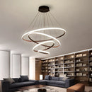 DecorBites™ Black Ring LED Pendant Chandelier for Living Room, Dining Room, Kitchen