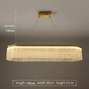 DecorBites™ Crystal Glass Gold Pendant Chandelier for Elegant Kitchen Dining Lighting