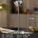 DecorBites™ Crystal Candle Holder Set for Romantic Dinner Table Decor