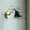DecorBites™ Clear Glass LED Wall Sconce Rotate Up Down, Perfect for Dining Room, Bathroom