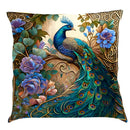 Ornate cat design linen pillowcase – living room cushion cover