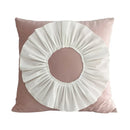 DecorBites™ 3D Velvet Flower Pillow Covers in Yellow Beige 45x45cm