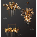 DecorBites™ Crystal Duplex Chandelier: Modern Artistic Living Room Lighting