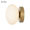 DecorBites™ Golden Glass Ball Wall Lamp Sconces for Modern Home Decoration