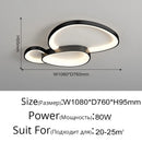 DecorBites™ LED Ceiling Chandelier Lights with Remote Control for Living Room, Bedroom, Dining Room