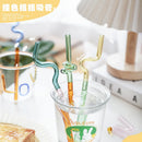 DecorBites™ Glass Flower Handle Stir Bar for Coffee Cocktails Mixology and Home Parties