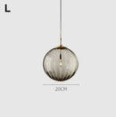 Modern colorful glass ball lustre pendant lights for kitchens