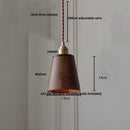 DecorBites™ Clear Glass Walnut Wood LED Pendant Lamp - Nordic Modern Hanging Lights