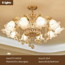 Modern gold crystal luxury ceiling chandelier for living room