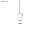 DecorBites™ Glass Ball Pendant Lights - Modern Nordic LED Creative Hanging Lamp for Home Decor
