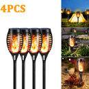 Outdoor 96LED Solar Flame Torch Lights Flickering Light Dancing Led Waterproof Garden Decoration Lawn Path Yard Patio Lamps